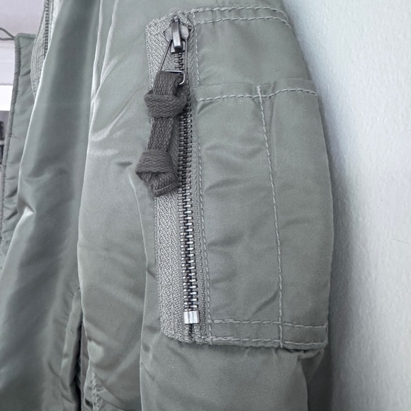 Abercrombie & Fitch Sage Shiny Parka with Fur Trim - Picture 7 of 10